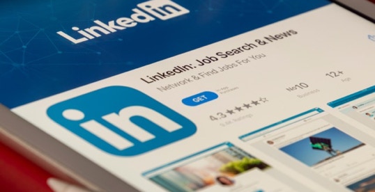 Electronic image of a LinkedIn profile page